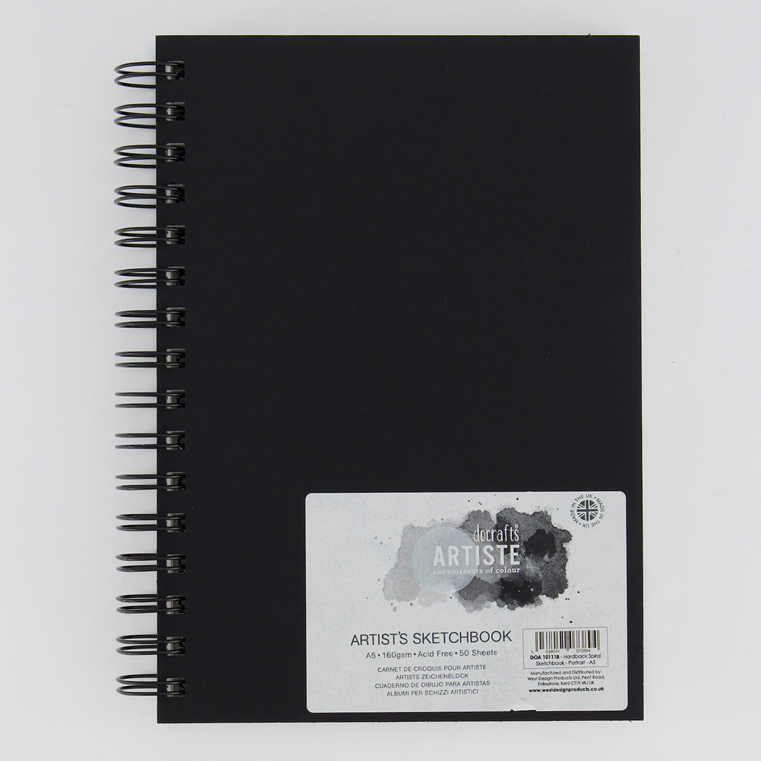 Black Inspiration A5 Sketchbook – Shorthand