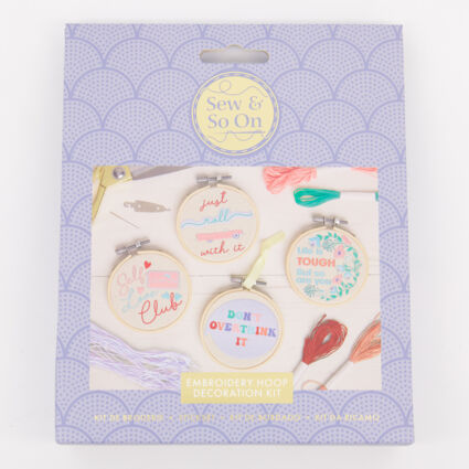 Embroidery Hoop Decoration Kit  - Image 1 - please select to enlarge image