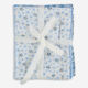 Four Piece Blue Patterned Patchwork Fabric - Image 1 - please select to enlarge image