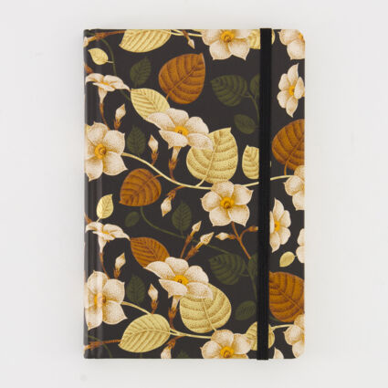 Black & Gold Leaf Notebook  - Image 1 - please select to enlarge image