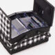 White & Black Gingham Sewing Box Hamper - Image 2 - please select to enlarge image