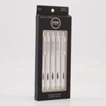 Five Pack Twin Ball Tip Gel Pens