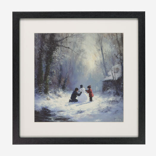 Winter Scene Wall art 44x44cm - Image 1 - please select to enlarge image