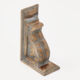 Brown & Grey Wooden Ornate Bookend 21x16cm - Image 1 - please select to enlarge image