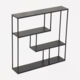 Black Three Tier Wall Shelf 61x61cm - Image 1 - please select to enlarge image