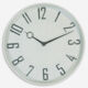 White Wall Clock 30.5x30.5cm - Image 1 - please select to enlarge image