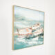Coastal Boats Wall Art 100x100cm - Image 1 - please select to enlarge image