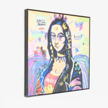 Graffiti Mona Lisa Wall Art 62x62cm