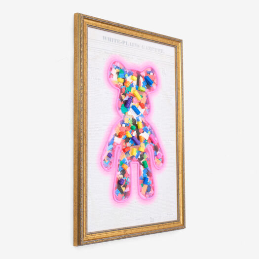 Teddy Bear LED Wall Art 93x64cm - Image 1 - please select to enlarge image