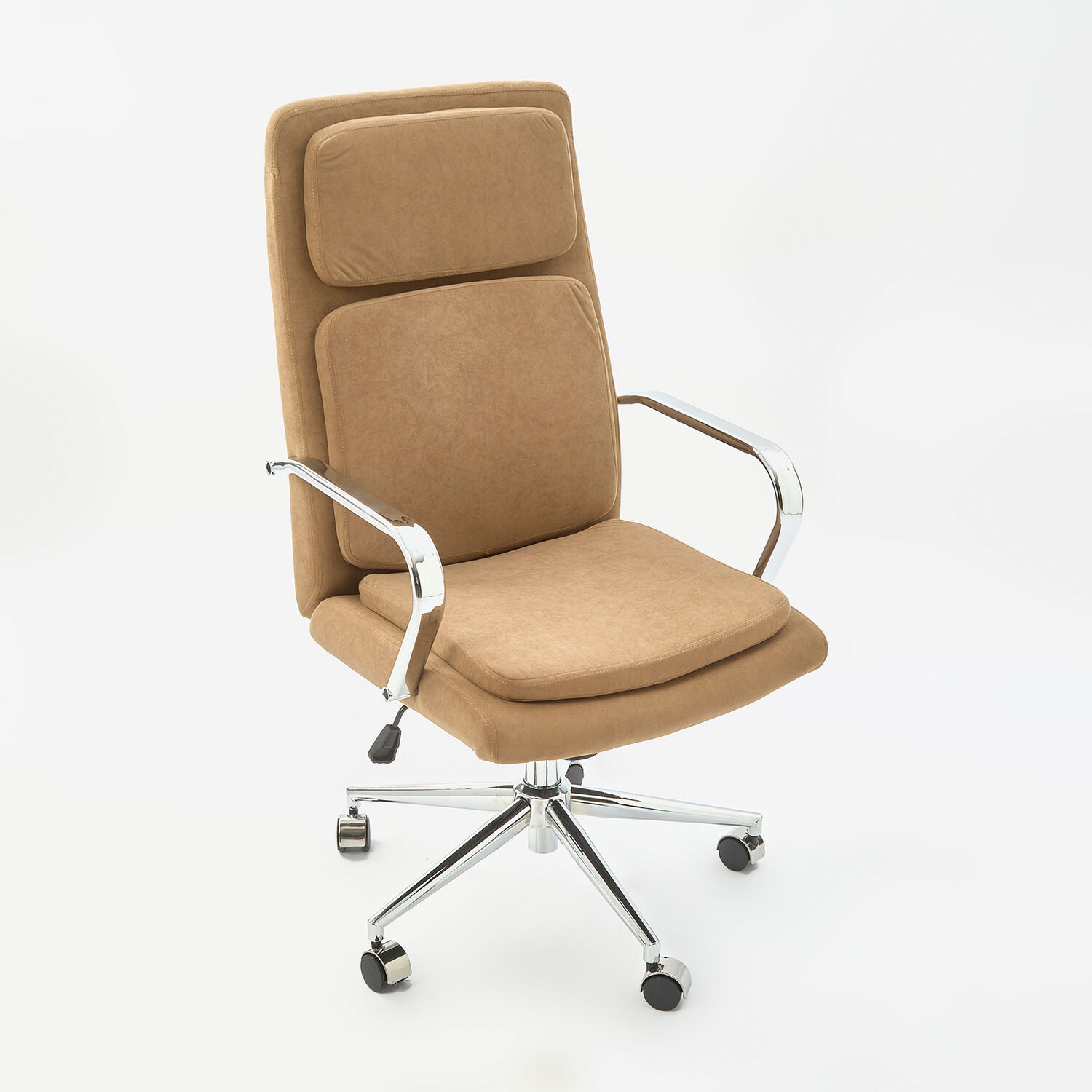 Beige Velvet Office Chair 96x52cm TK Maxx UK - Main Image