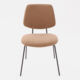 Beige Corduroy Diner Chair 80x49cm - Image 2 - please select to enlarge image