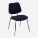 Navy Corduroy Diner Chair 80x42cm - Image 1 - please select to enlarge image