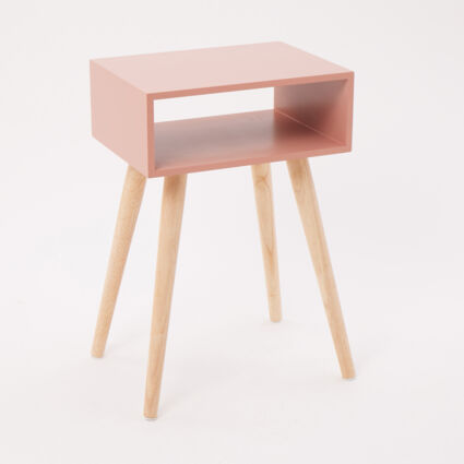 Pink Open Bedside Table - Image 1 - please select to enlarge image