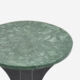 Green Marble Effect Side Table 50x40cm - Image 2 - please select to enlarge image