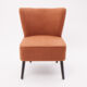 Rust Boucle Cocktail Chair 86x65cm - Image 2 - please select to enlarge image