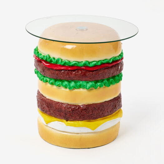 Multicolour Resin Burger Side Table 40x38cm - Image 1 - please select to enlarge image