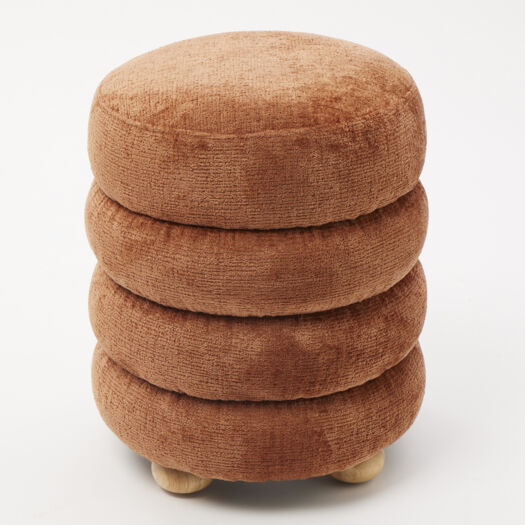 Rust Bobbin Stool 45x32cm - Image 1 - please select to enlarge image