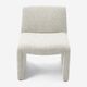 Grey Boucle Accent Chair 79x60cm - Image 2 - please select to enlarge image