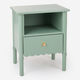 Salbeigrüner Nachttisch 55,5x45cm - Bild 1 - bitte auswählen, um das Bild zu vergrößern