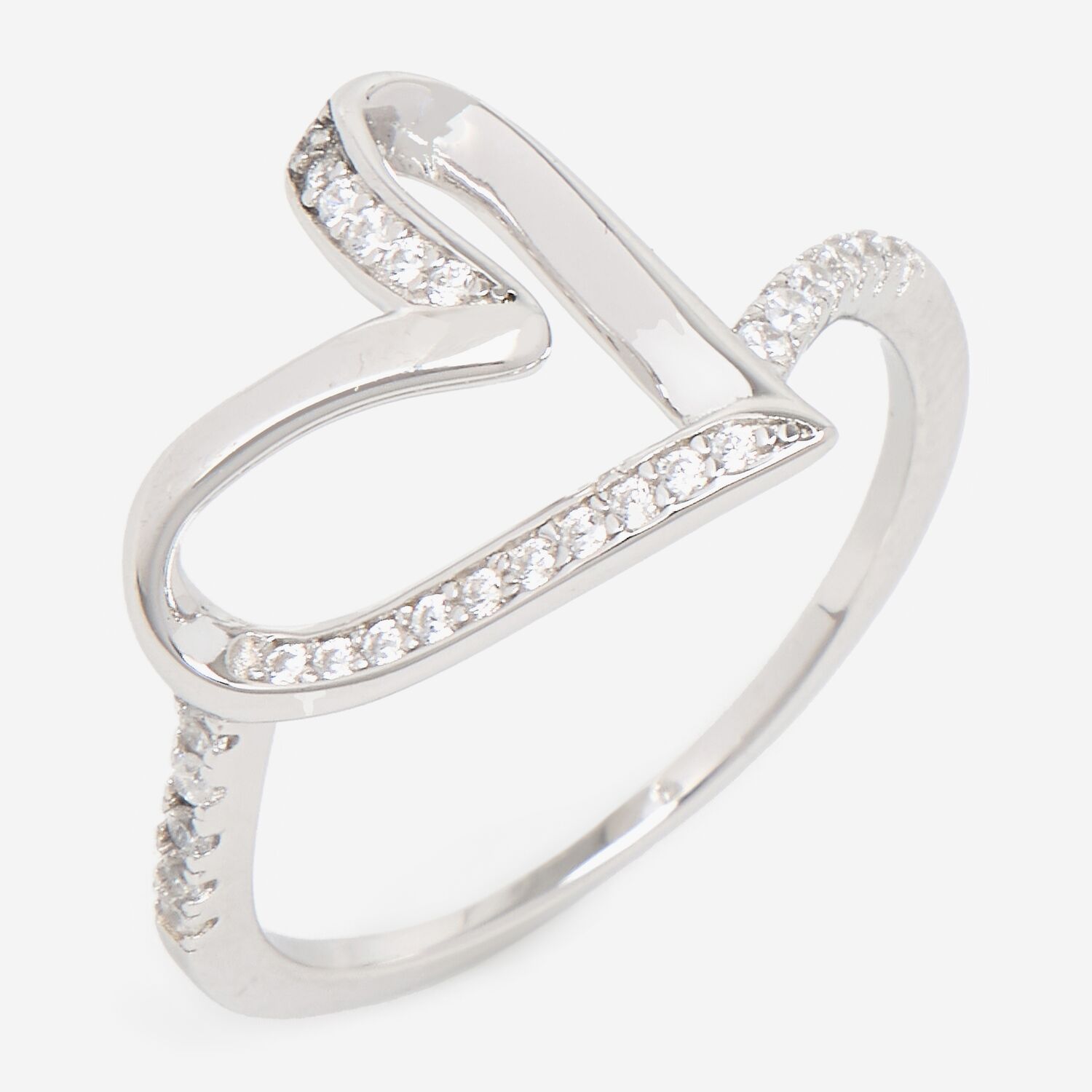 American West Sterling Silver Bold Heart Ring – .925 Silver Handcrafted Heart Jewelry