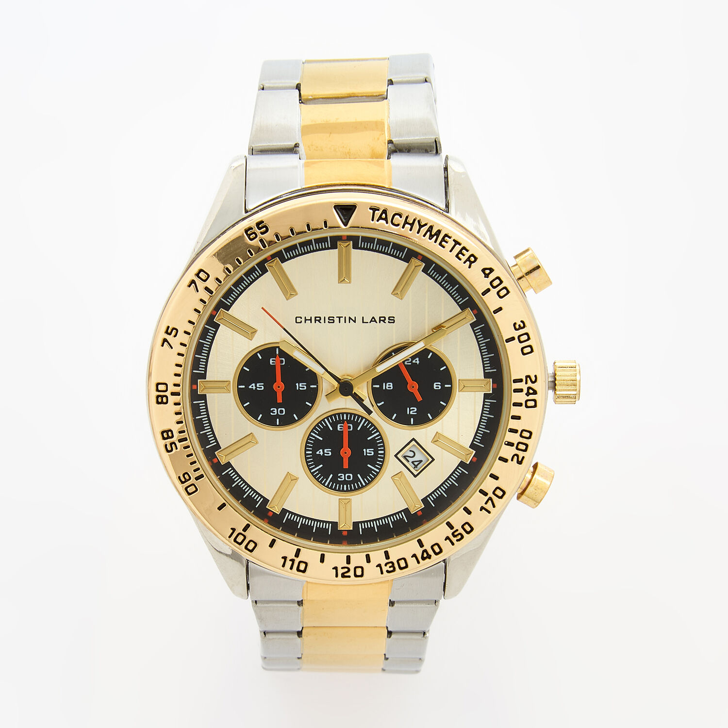 Gold Silver Tone Chronograph Watch TK Maxx UK