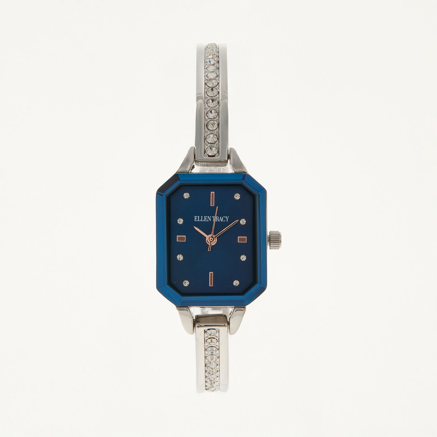 Silberfarbene Armbanduhr mit Ziersteinen TK Maxx de