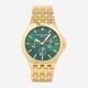 Gold tone & Green Stainless Steel Watch  - Image 1 - please select to enlarge image