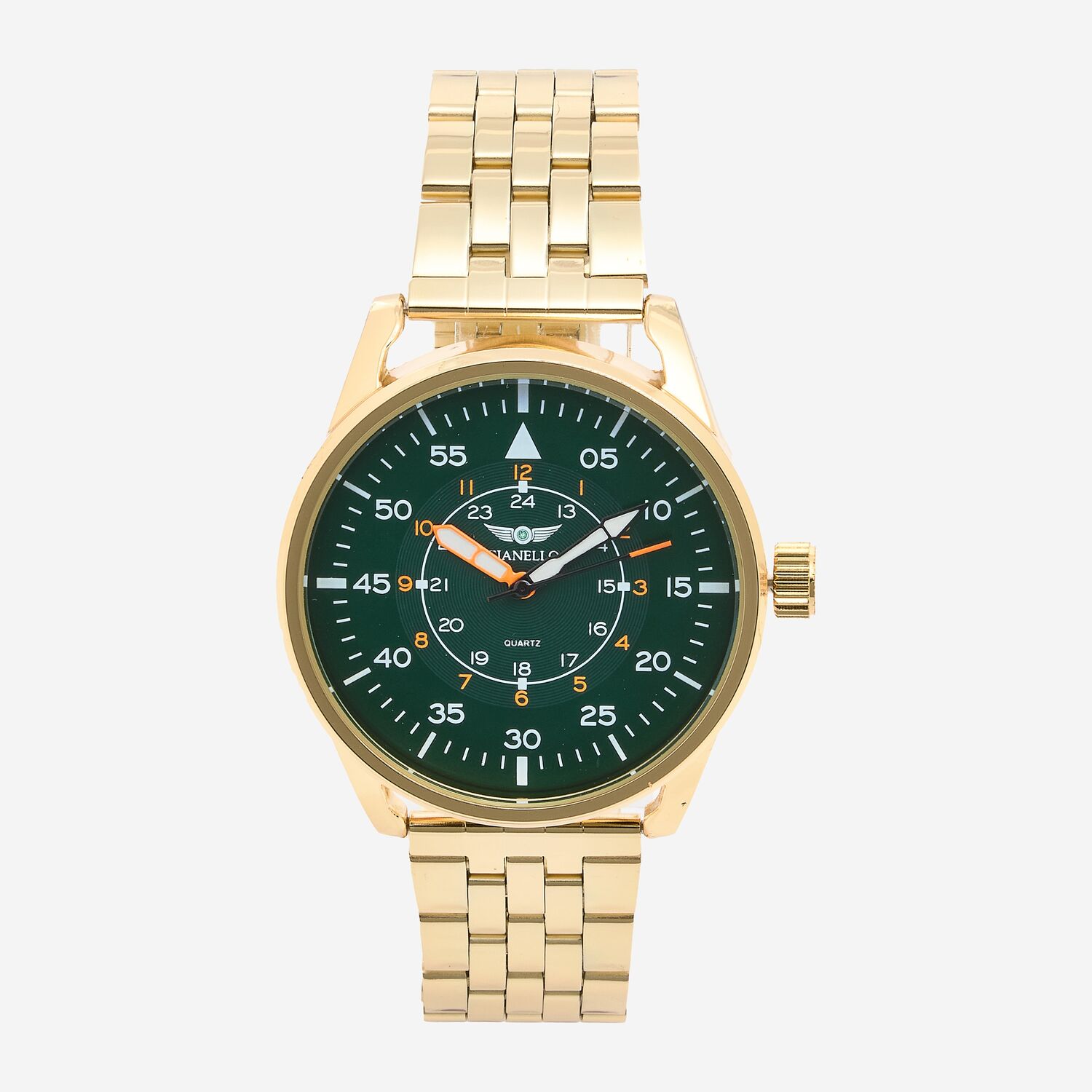 Gold Tone Bravur Link Watch TK Maxx UK