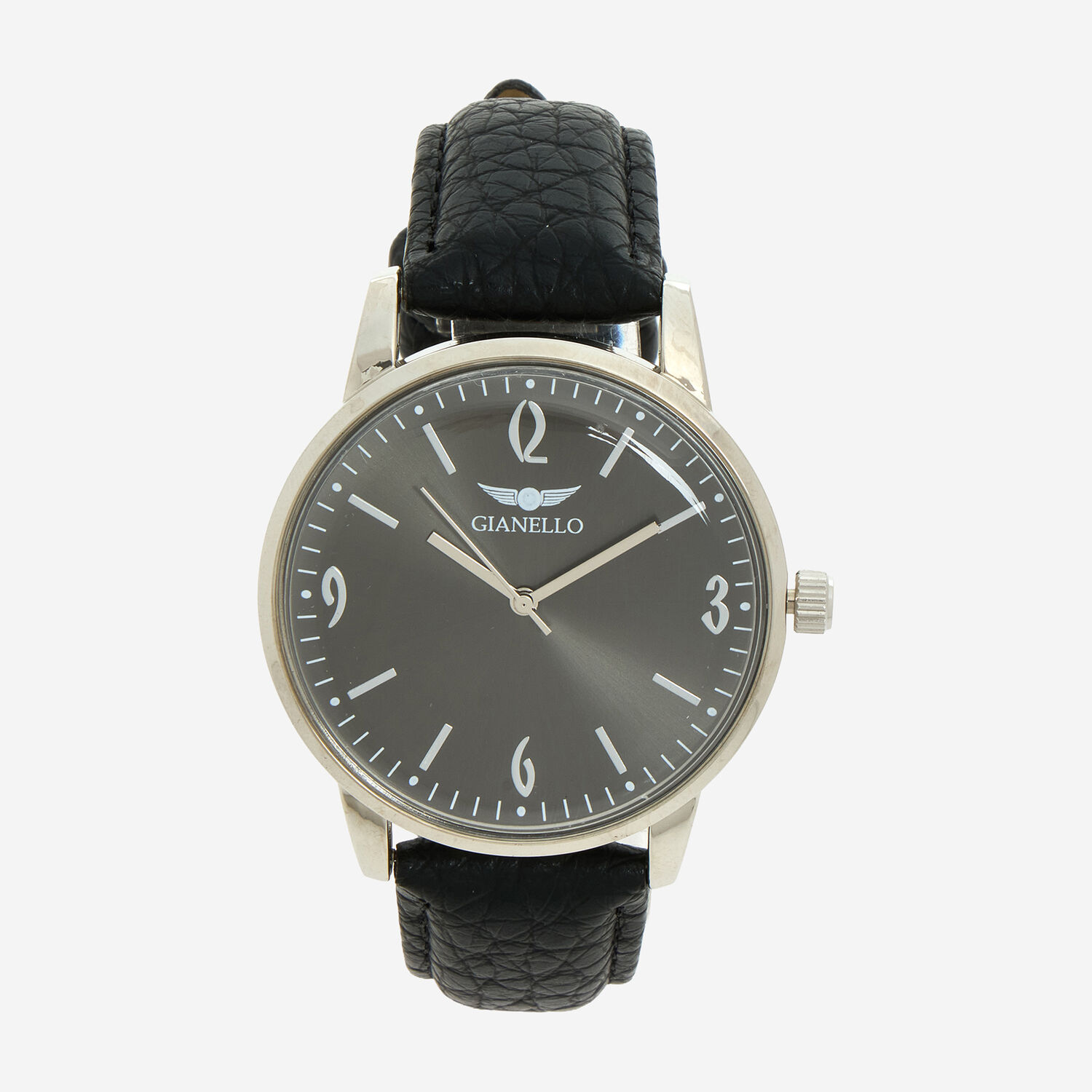 Black Round Case Analogue Watch TK Maxx UK - Main Image