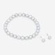 Two Piece Grey Pearl Jewellery Set - Image 1 - please select to enlarge image