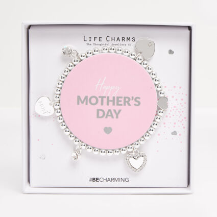 Silver Tone Mothers Day Bracelet  - Image 1 - please select to enlarge image