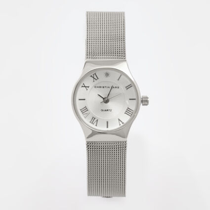 Silver Tone Diamond Embellished Watch - TK Maxx UK