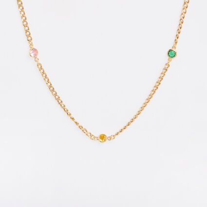 18ct Gold Plated Sterling Silver Chain Necklace  - Image 1 - please select to enlarge image