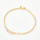 18ct Gold Plater Sterling Silver Oval Bracelet  - Image 1 - please select to enlarge image