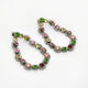 Multicoloured Crystal Teardrop Hoop Earrings   - Image 1 - please select to enlarge image