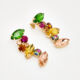 Multicoloured Gemstone Drop Earrings  - Image 1 - please select to enlarge image
