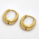 18ct Gold Plated Hoop Earrings  - Image 1 - please select to enlarge image