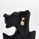 Gold Tone Waist Drop Earrings  - Image 2 - please select to enlarge image