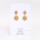 Gold Tone Waist Drop Earrings  - Image 3 - please select to enlarge image
