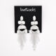 Silver Tone Cleopatra Drop Earrings  - Image 3 - please select to enlarge image