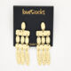 14ct Gold Plated Flinstones Drop Earrings  - Image 3 - please select to enlarge image