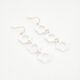 White Floral Drop Earrings  - Image 1 - please select to enlarge image