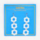 White Floral Drop Earrings  - Image 3 - please select to enlarge image