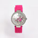 Pink Silicone Strap Watch  - Image 1 - please select to enlarge image
