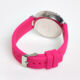 Pink Silicone Strap Watch  - Image 2 - please select to enlarge image