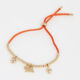 Orange 18ct Gold Plated Apple & Strawberry Bracelet - Image 1 - please select to enlarge image