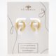 14ct Gold Plated Hoop Earrings      - Image 3 - please select to enlarge image