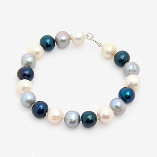 Multicoloured Pearl Bracelet - Image 1 - please select to enlarge image