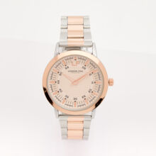 Silver & Rose Gold Tone Inverness Bracelet Watch