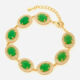 18ct Gold Plated Gemstone Bracelet - Image 1 - please select to enlarge image